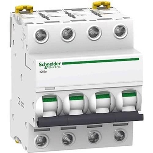 Автоматический выключатель Schneider Electric 50A 6 kA 4 полюса тип C A9F79450 Acti9 iC60N (12200)