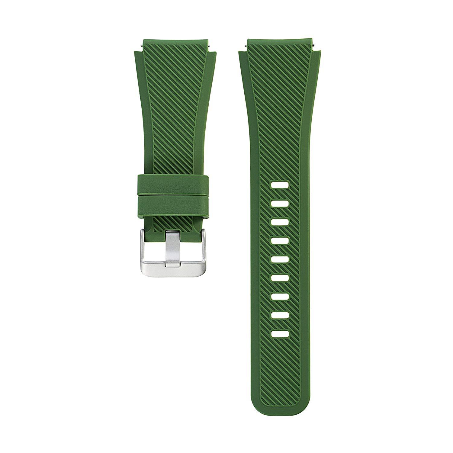 Силиконовый ремешок Watchbands для Samsung Galaxy Watch 46 мм Темно-зеленый (WB001DARKGREEN46)