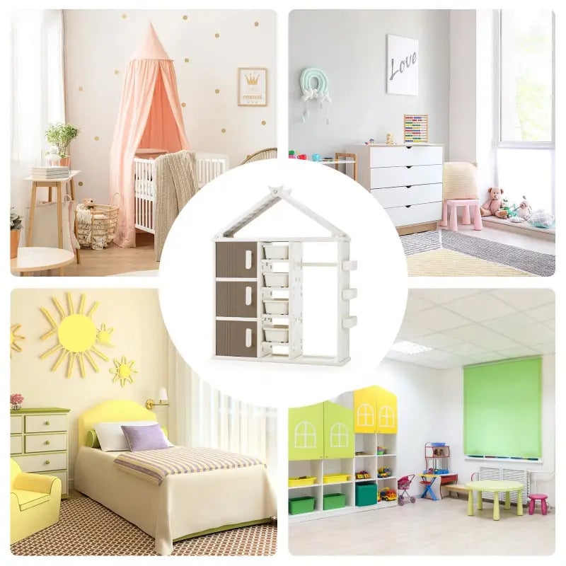 Шкаф в детскую Lumpurini Ornella с контейнерами и вешалкой (108e1f67) - фото 7