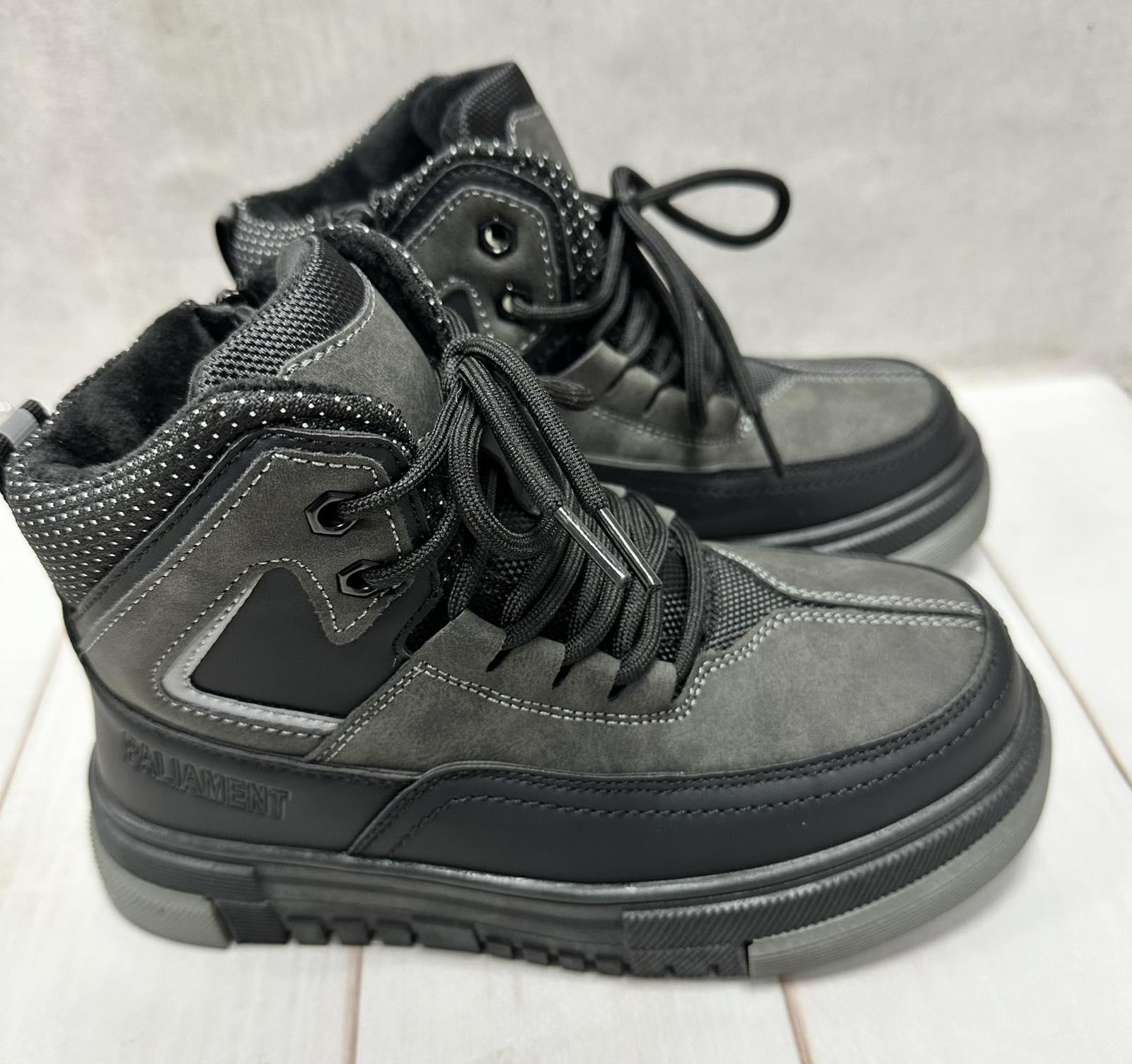 Кросівки зимові дитячі на овчині Paliament р.35 22,65 см Сірий - фото 4 Кросівки зимові дитячі на овчині Paliament р.35 22,65 см Сірий - фото 4