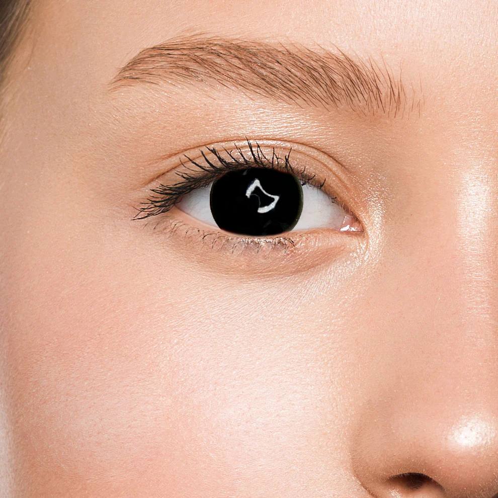 Контактные линзы черные Elite Lens ФуллБлэк +0,00 14,5 мм 2 шт. Черный (25906626)