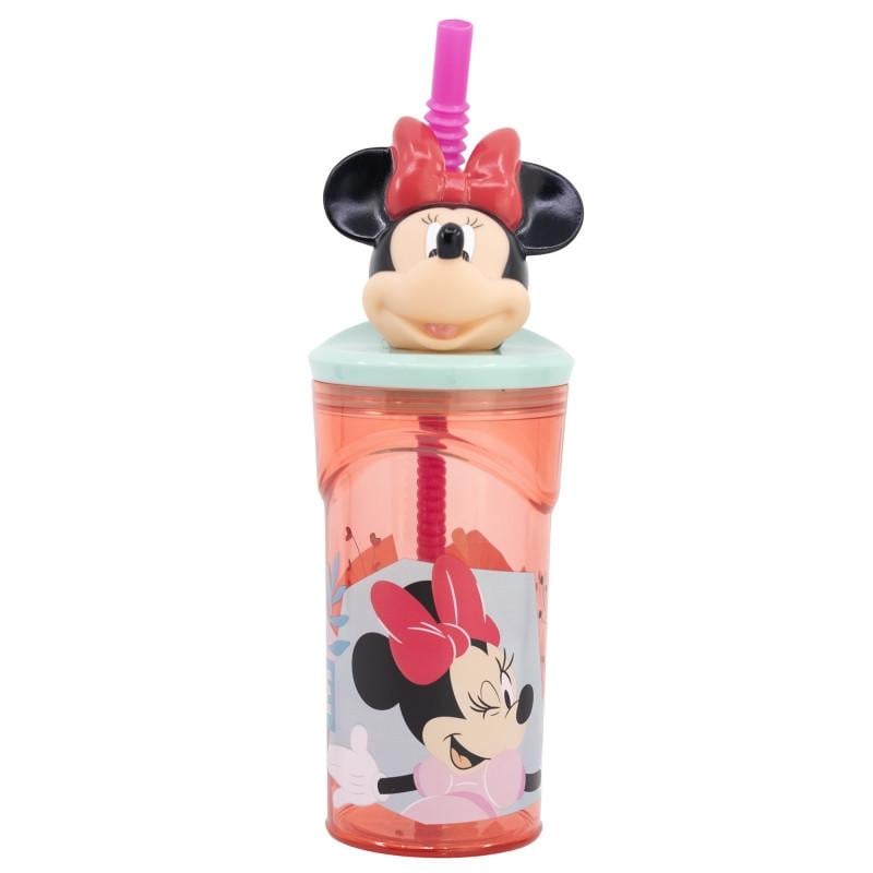 Склянка для дітей STOR Minnie Mouse пластикова без BPA з малюнком з трубочкою 360 мл 23x7,5x7,5 см (2335813341) Склянка для дітей STOR Minnie Mouse пластикова без BPA з малюнком з трубочкою 360 мл 23x7,5x7,5 см (2335813341)