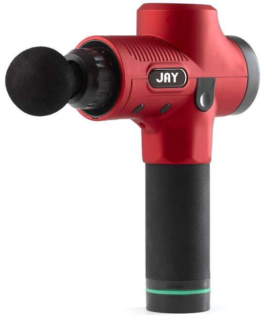 Перкуссионный массажный пистолет JAY PRO 30 скоростей Красный (HH 500-11-3)