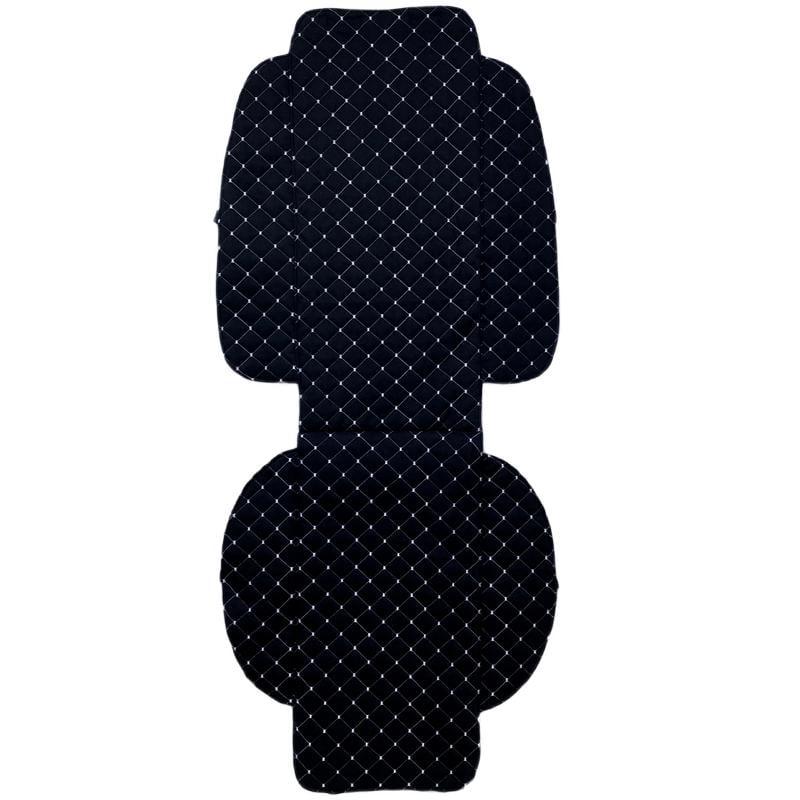 Накидка на сиденье автомобиля Lux эко-замша широкая с прошивкой 1 шт. Черный/Белый (795) - фото 4 Накидка на сиденье автомобиля Lux эко-замша широкая с прошивкой 1 шт. Черный/Белый (795) - фото 4