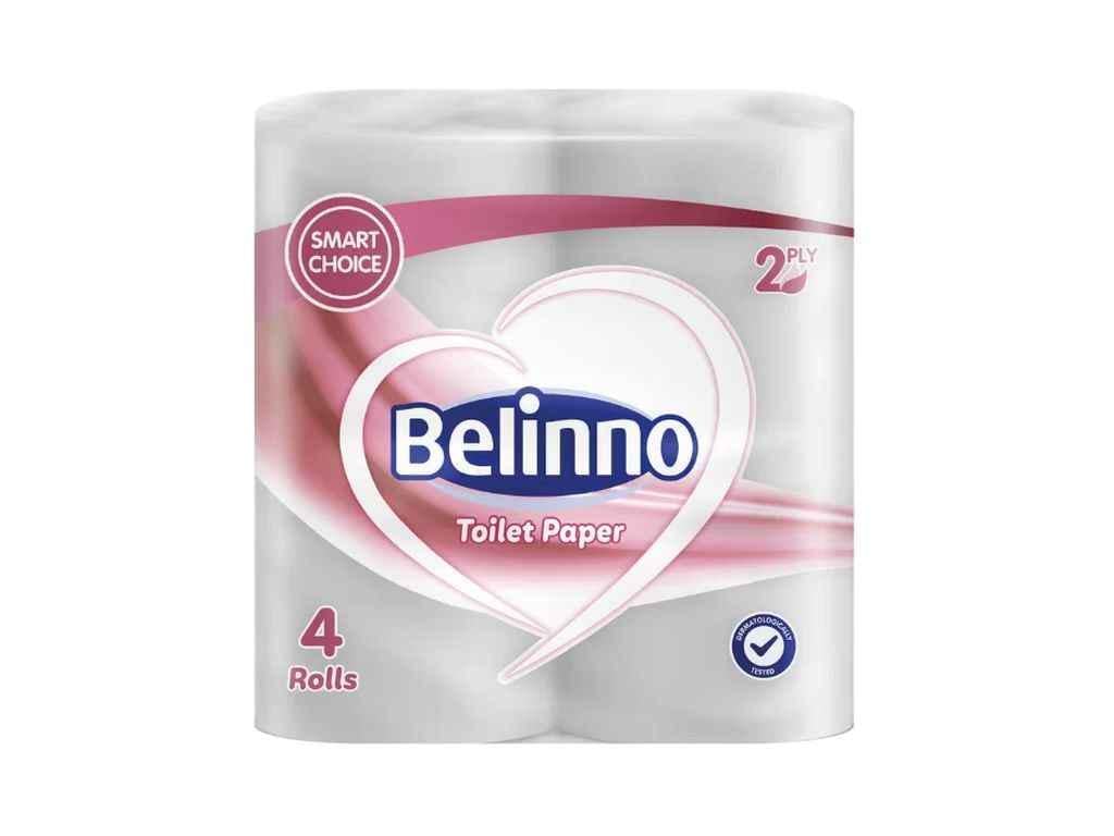 Туалетная бумага BELINNO 4 шт. 2 слоя целлюлоза (1095026)