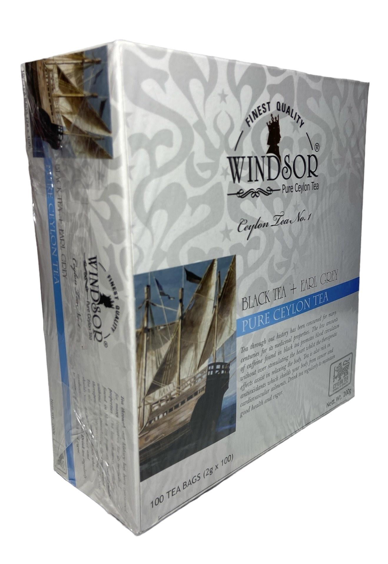 Чай черный Windsor Earl Grey в пакетиках 100 шт. х 2 ч (57412)