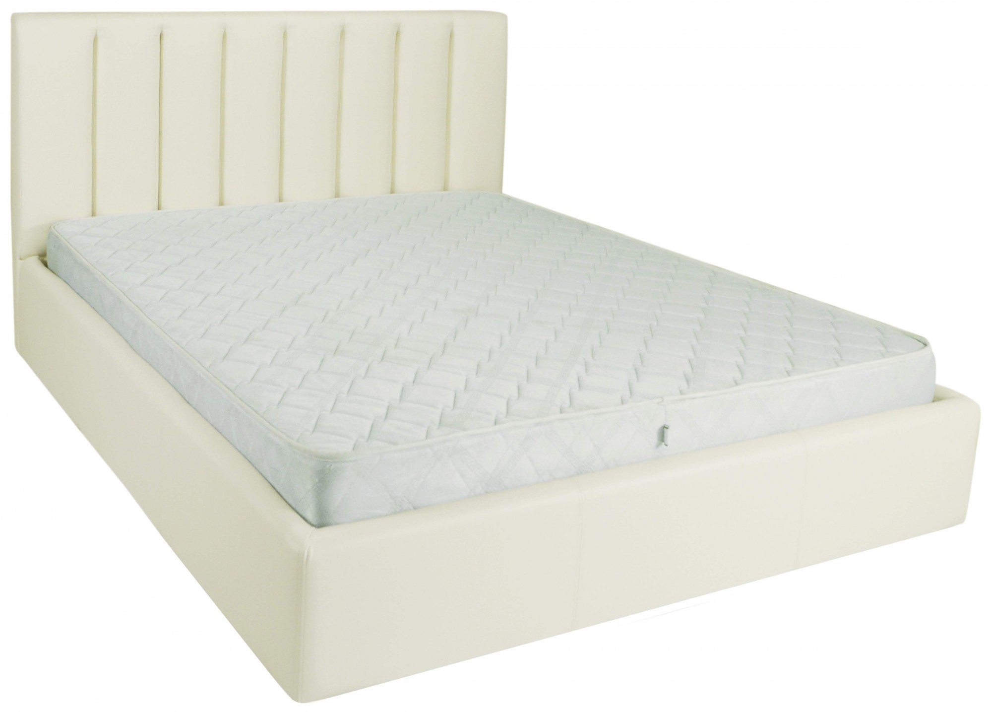 Ліжко Richman Санам VIP Флай 2200 A1 з додатковою металевою цільносварною рамою 120х190 см Білий (rich04449)