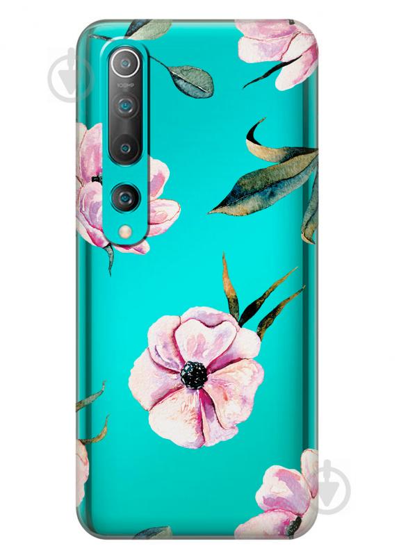 Силиконовый чехол iSwag для Xiaomi Mi 10 Пионы (KS2608) Силиконовый чехол iSwag для Xiaomi Mi 10 Пионы (KS2608)