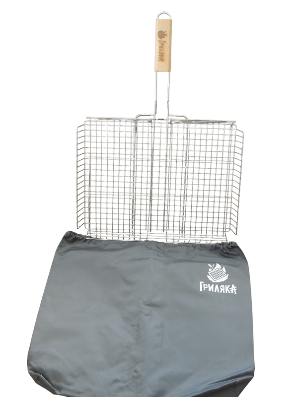 Решітка для гриля 30x25 см з знімною ручкою та чохлом для зберігання (26030450)