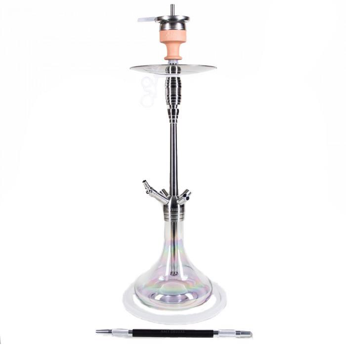 Кальян AMY Deluxe SS 05R Feather steel на 1 персону 79 см Прозорий (826920806)