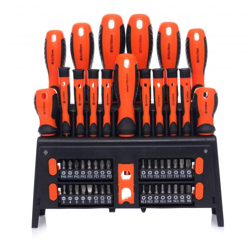 Набор отверток и бит Kraft&Dele KD10950 50 шт. с магнитизатором