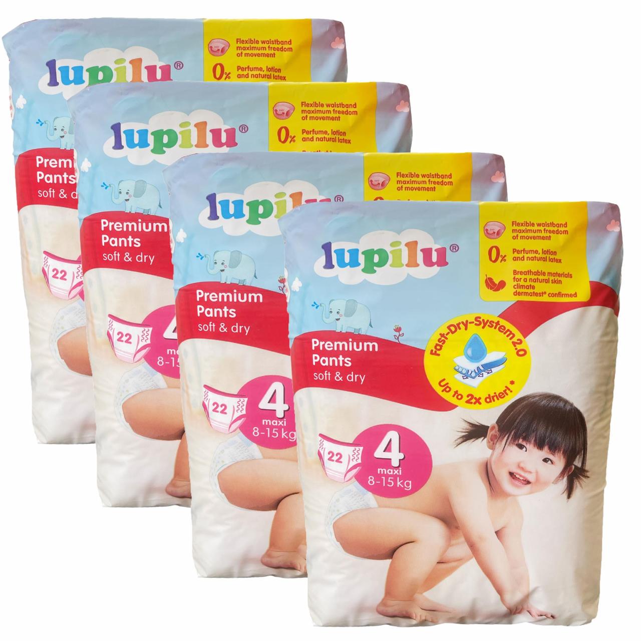 Підгузки-трусики Lupilu Premium 4 Maxi 8-15 кг 88 шт. (2564234761)