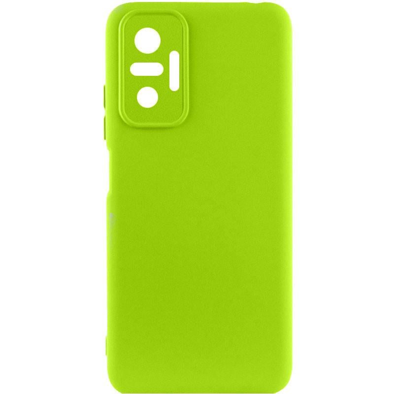 Противоударный чехол Silicone Cover Lakshmi Full Camera (A) для Xiaomi Redmi Note 10 Pro / 10 Pro Max Neon Green