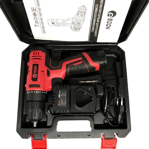 Шуруповерт акумуляторний Edon AD-1201 (32926043)