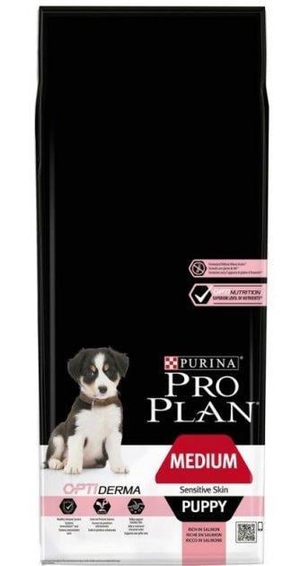 Корм сухий Purina Pro Plan Dog Medium Puppy гіпоалергенний для цуценят середніх порід з лососем та рисом 12 кг (10770677)