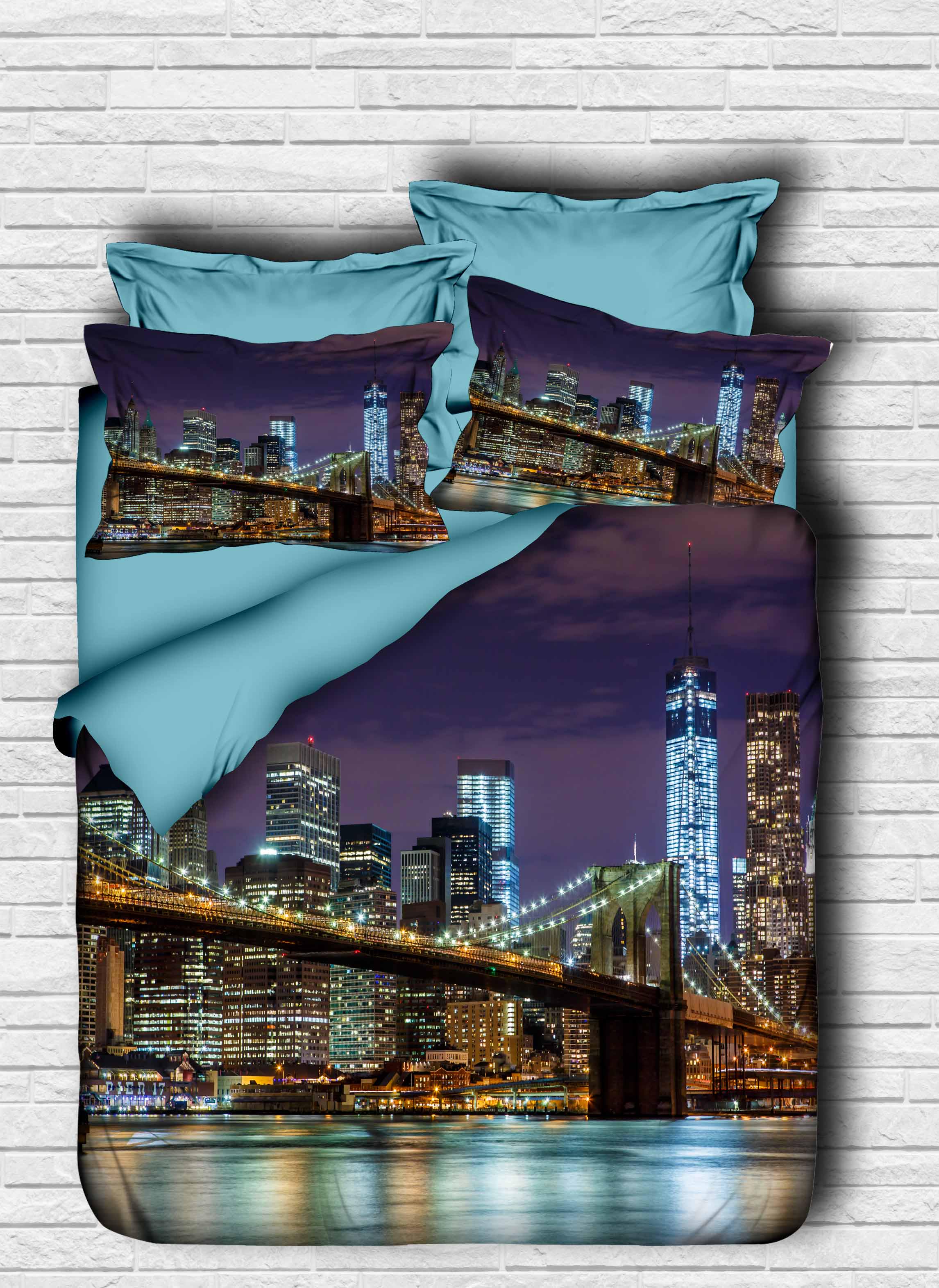 Комплект постельного белья LIGHTHOUSE ranforce+3D Brooklyn 200х220 см (2200000600790)