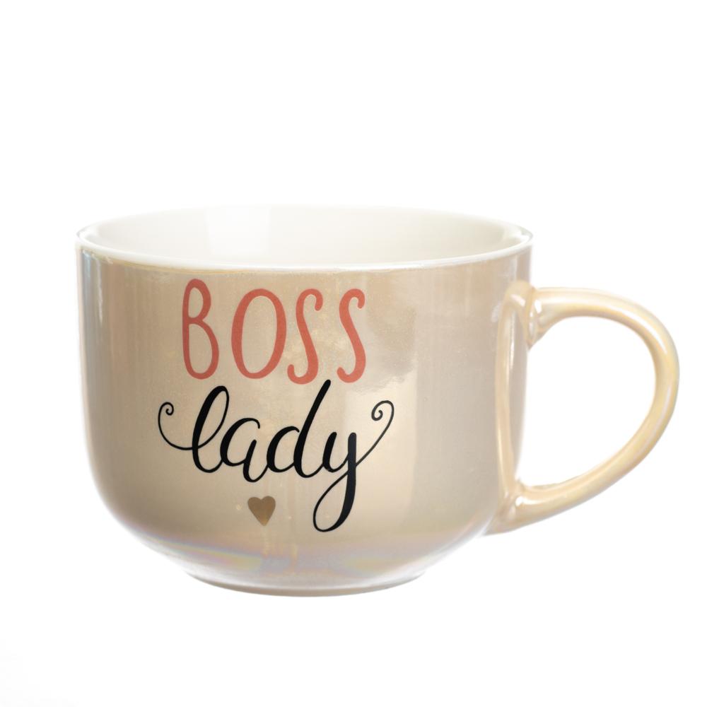 Кружка керамическая Elisey Boss 450 мл 6 шт. Бежевый (8803-015)
