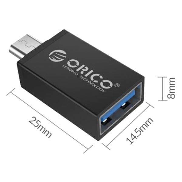 Адаптер OTG Orico CBT-UM01-BK Micro USB до USB 3.0 Чорний - фото 7