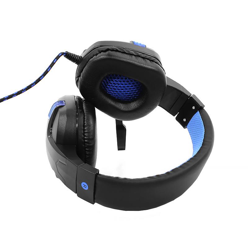 Проводная гарнитура SOYTO SY860MV Black/Blue - фото 3