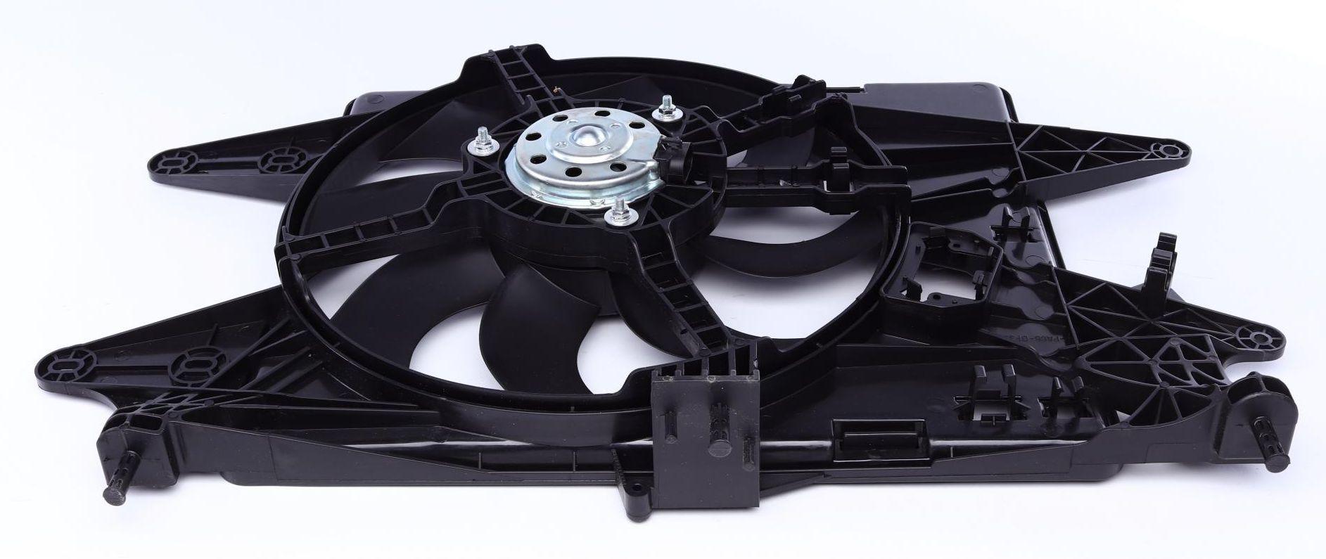 Вентилятор радиатора Fiat Doblo 1,4/1,6 01- с диффузором (47232)