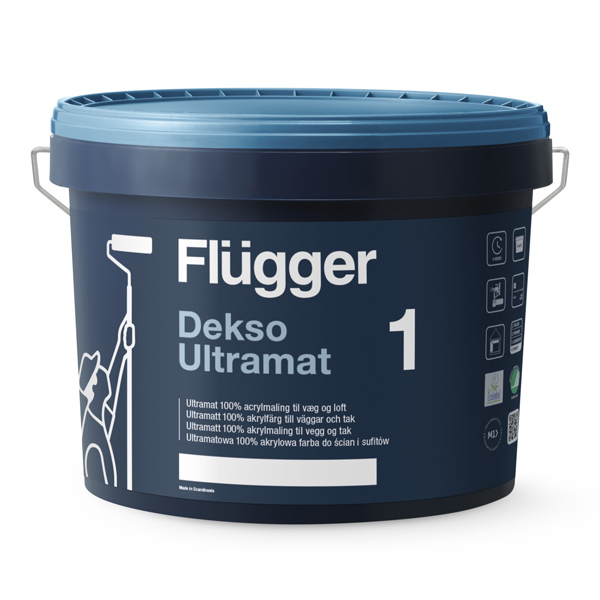 Краска акриловая ультраматовая Flugger Dekso 1 Base 1 9,1 л