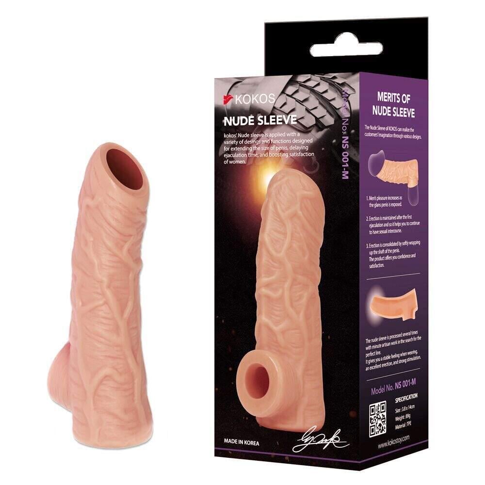 Насадка на член Kokos Nude Sleeve NS 001 S с открытой головкой (36396725)