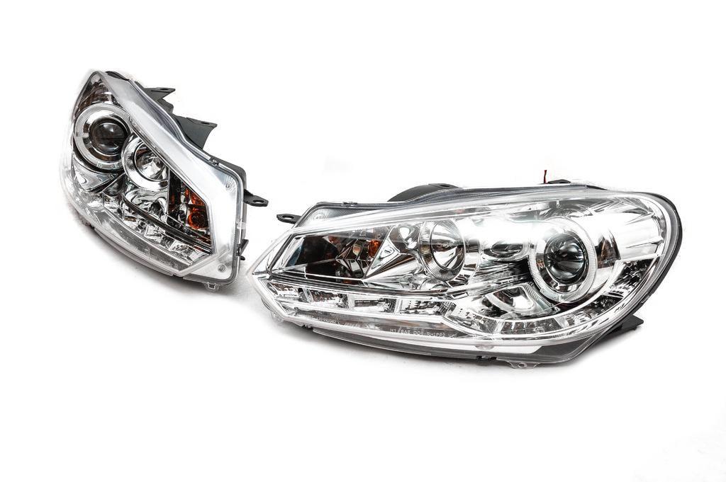 Фары передние LED для Volkswagen Golf 6 2 шт. Silver (119428)