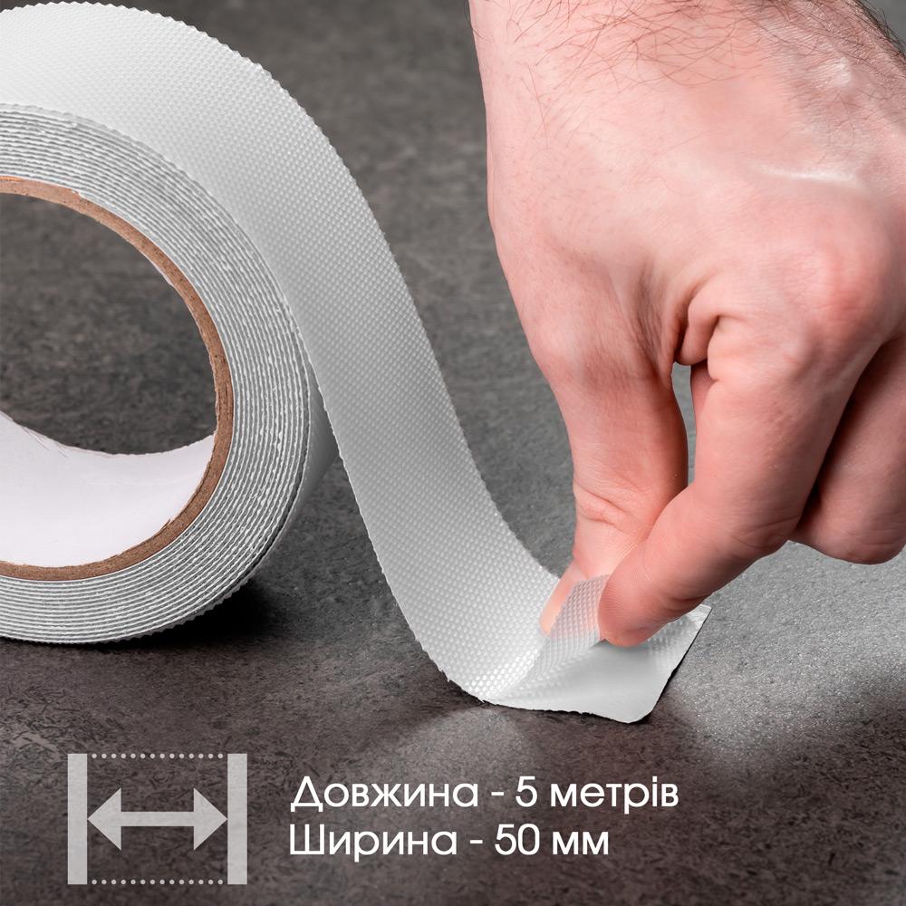 Противоскользящая лента HF против скольжения для лестницы 5 см х 5 м Белый (559346577) - фото 6