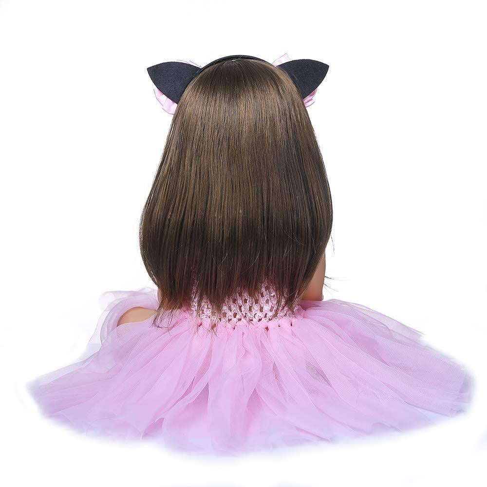 Лялька реалістична лялька Реборн з довгим волоссям 55 см (1298448153) - фото 6 Лялька реалістична лялька Реборн з довгим волоссям 55 см (1298448153) - фото 6