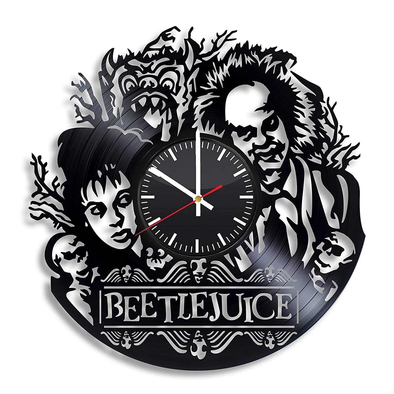 Часы настенные Битлджус 2197 из виниловой пластинки