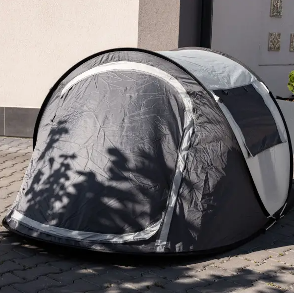 Намет Pop-Up двомісний з автоматичним каркасом 245х145х100 см Сірий - фото 5 Намет Pop-Up двомісний з автоматичним каркасом 245х145х100 см Сірий - фото 5