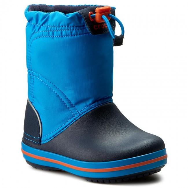 Чоботи дитячі Crocs Kids Crocband LodgePoint Graphic Winter Boot р. J6/38 24,5 см Ocean/Navy (12156978)