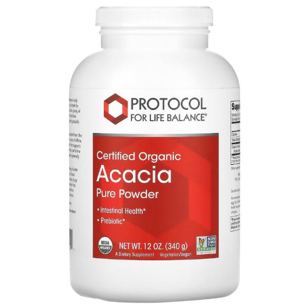 Клетчатка Protocol for Life Balance Acacia Pure Powder Certified Organic 340 г 52 порции (000026345)