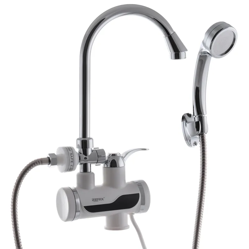 Кран проточный Zerix ELW08-EP для кухни/душа с лейкой (ZX2750)
