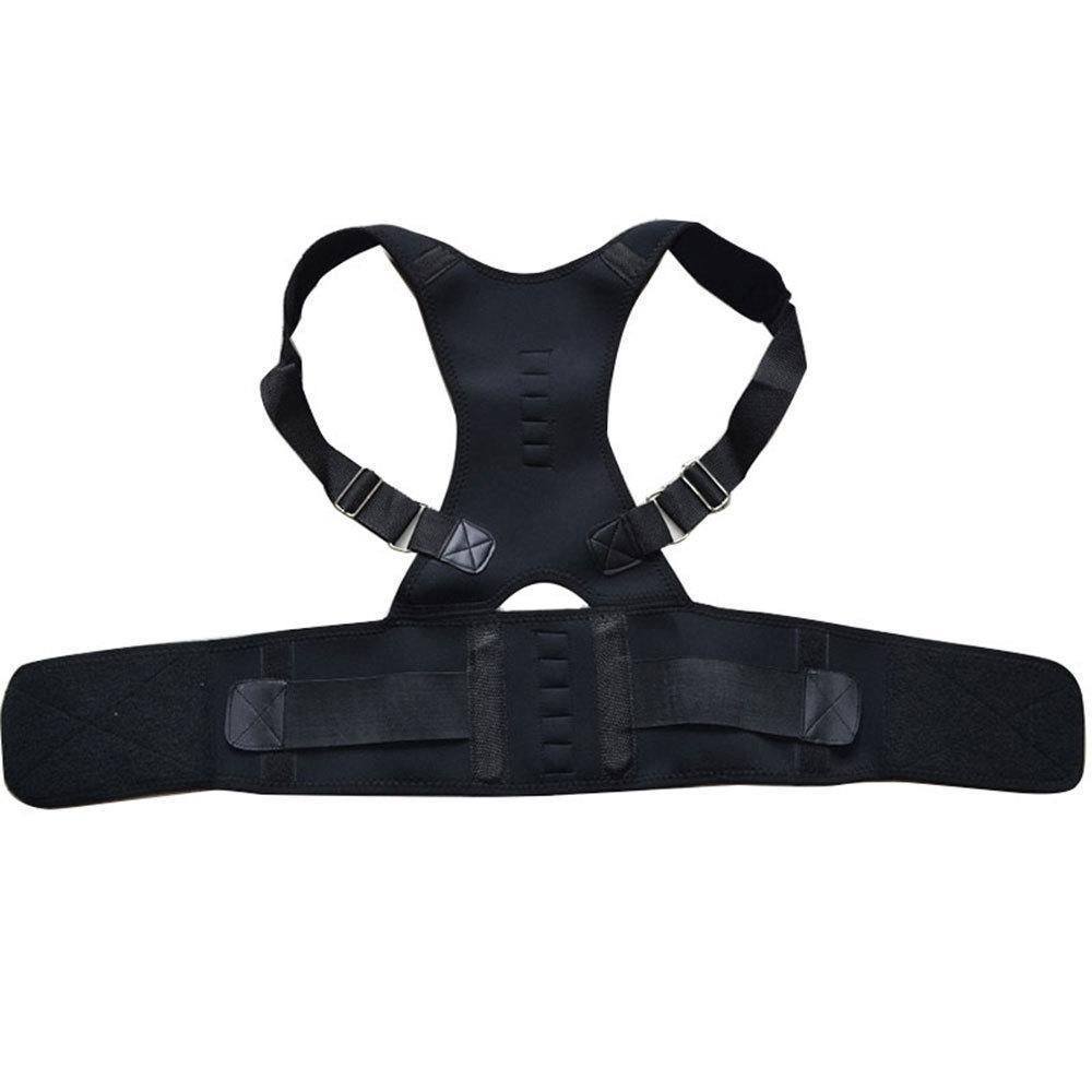 Корректор осанки SUNROZ Posture Support Brace с магнитами XL Черный (SUN2629) - фото 2