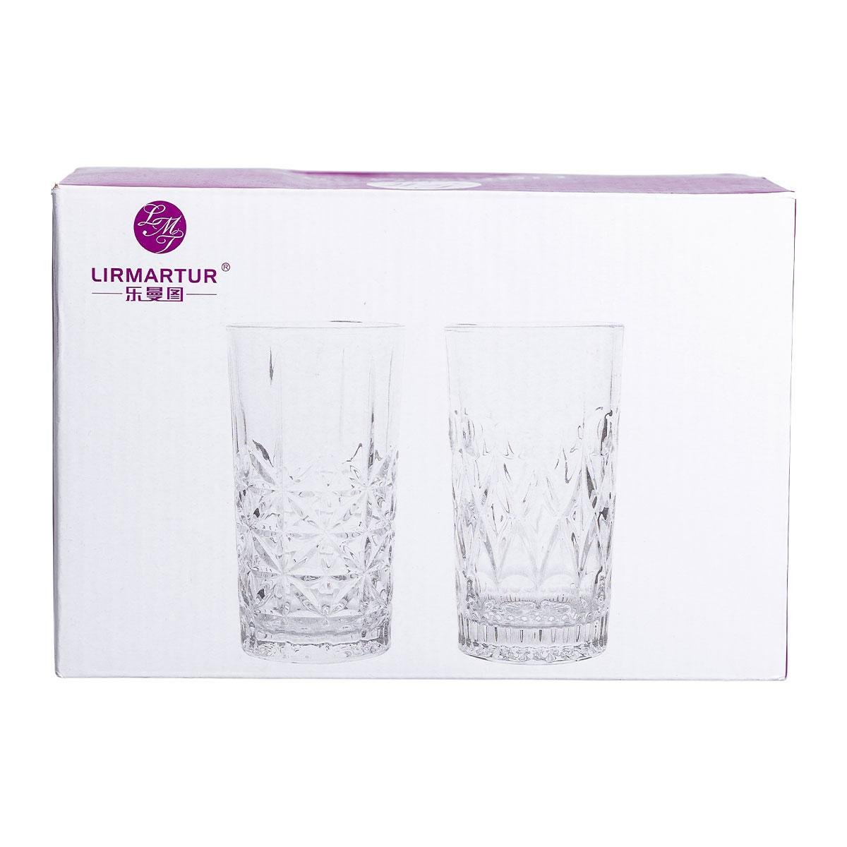 Набір стаканів фігурних скляних HP-YH-14 6 шт. 300 мл (A-033617) - фото 3 Набір стаканів фігурних скляних HP-YH-14 6 шт. 300 мл (A-033617) - фото 3