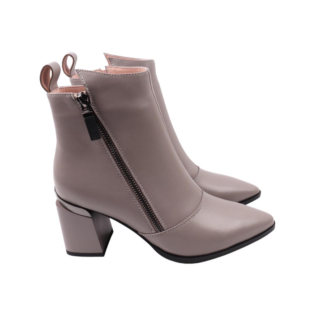 Ботильоны женские Brocoly из кожи р. 36 Серый (380-22DH)