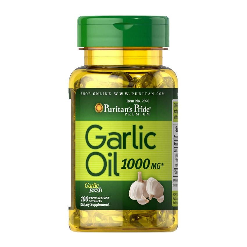 Масло чесночное Puritan's Pride Garlic Oil 1000 mg 100 softgels (09085-01) Масло чесночное Puritan's Pride Garlic Oil 1000 mg 100 softgels (09085-01)