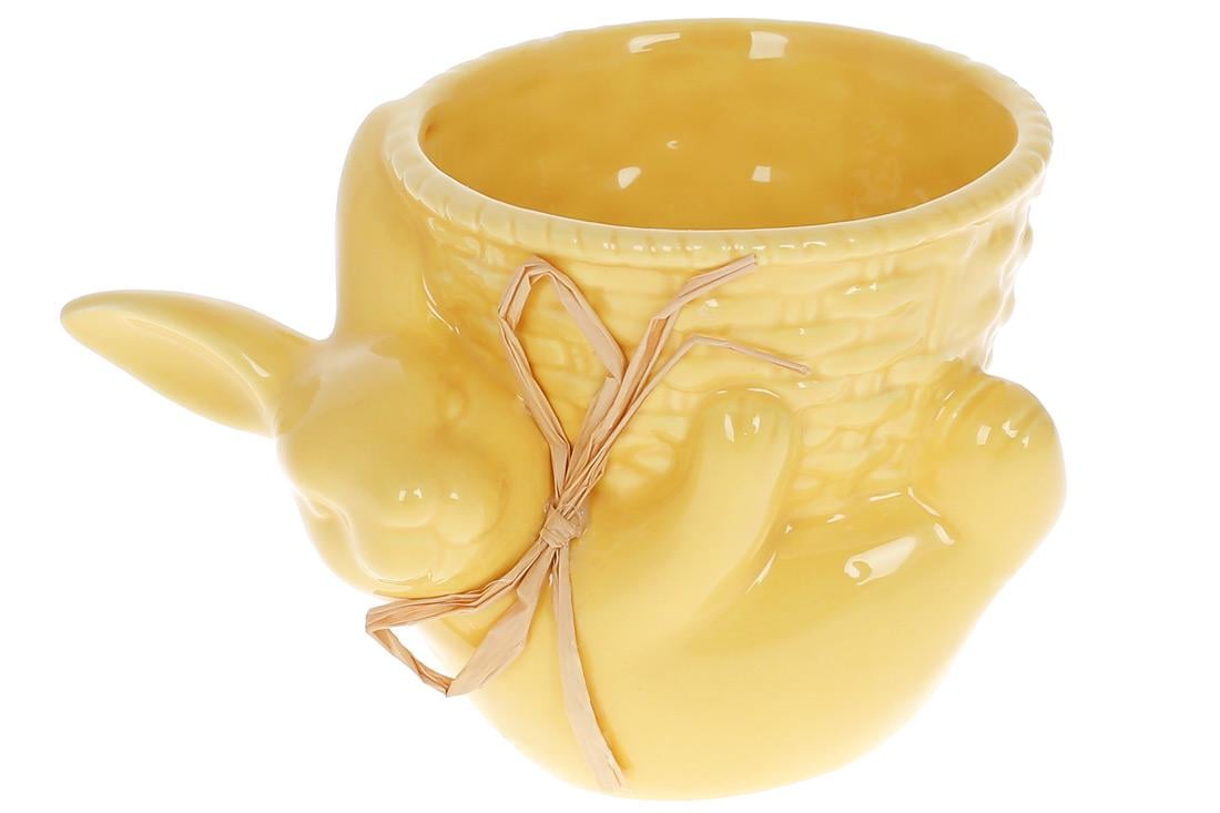 Кашпо Зайка с корзиной BonaDi 14,5 см (733-549)