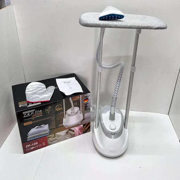 Відпарювач вертикальний для одягу зі стійкою Zepline ZP-129 3000W Білий (ZP-129/3) - фото 2 Відпарювач вертикальний для одягу зі стійкою Zepline ZP-129 3000W Білий (ZP-129/3) - фото 2