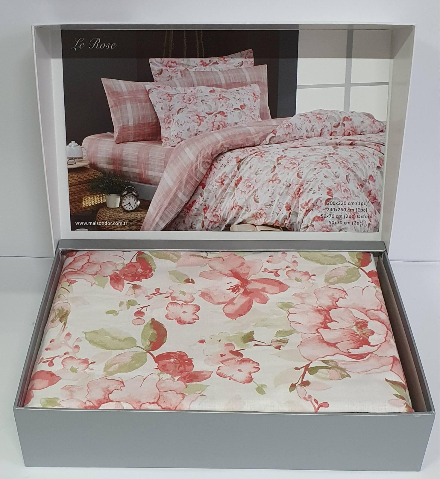 Комплект постельного белья Maison D'or Ранфорс Le Rose 200х220 Pink (CN5946)