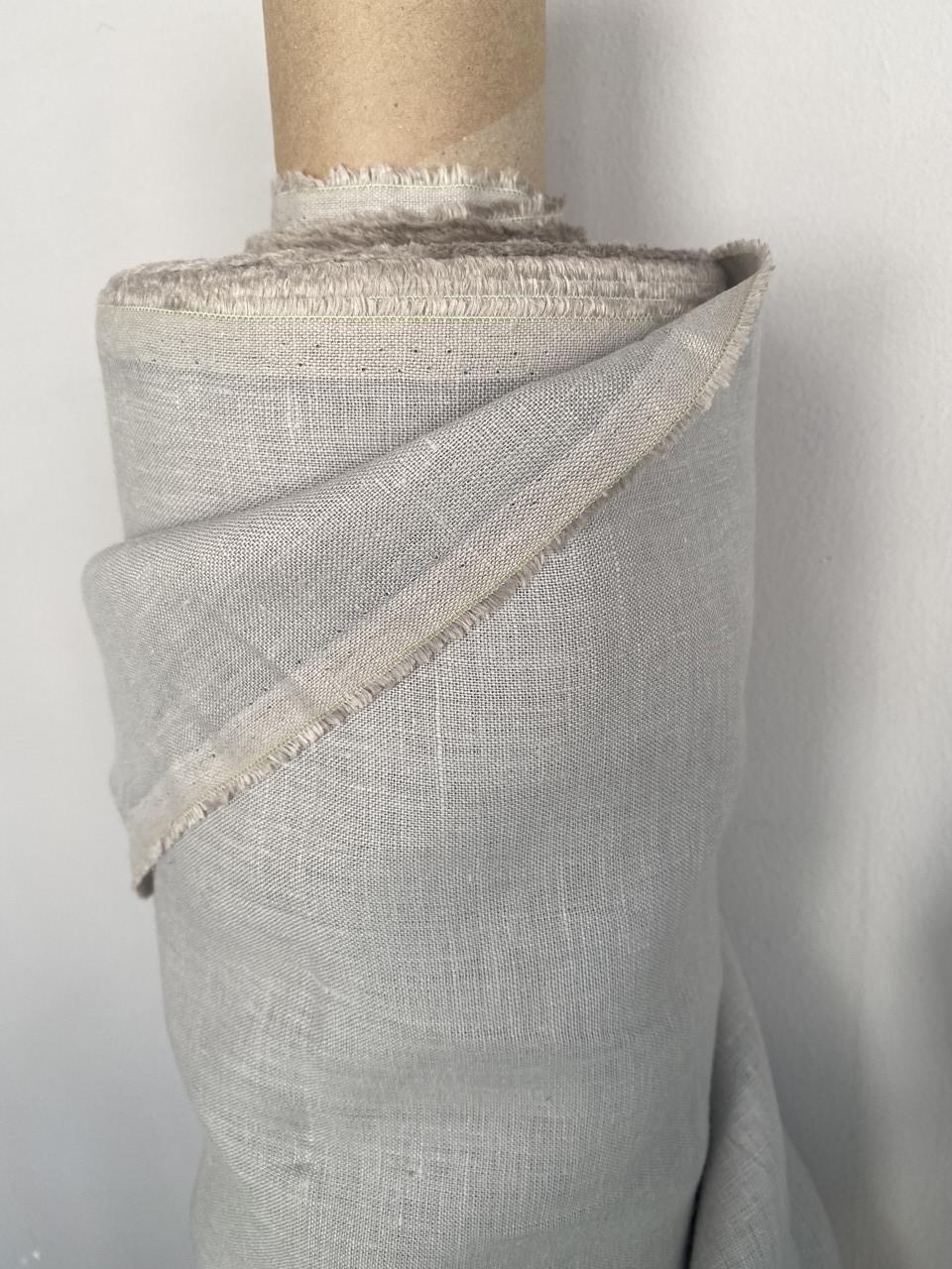 Ткань LINEN PLUS 100% лен 150 см 310 Светло-серый