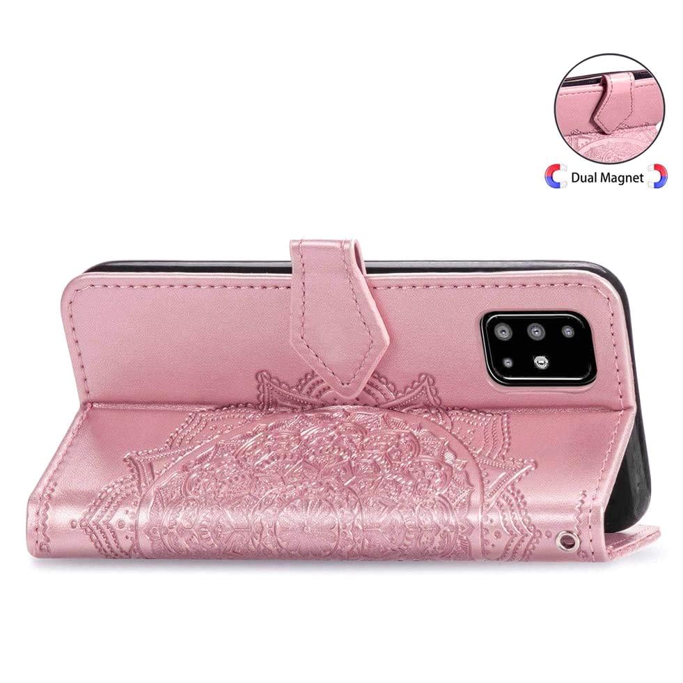 Кожаный чехол (книжка) Art Case с визитницей для Samsung Galaxy A71 Розовый - фото 3