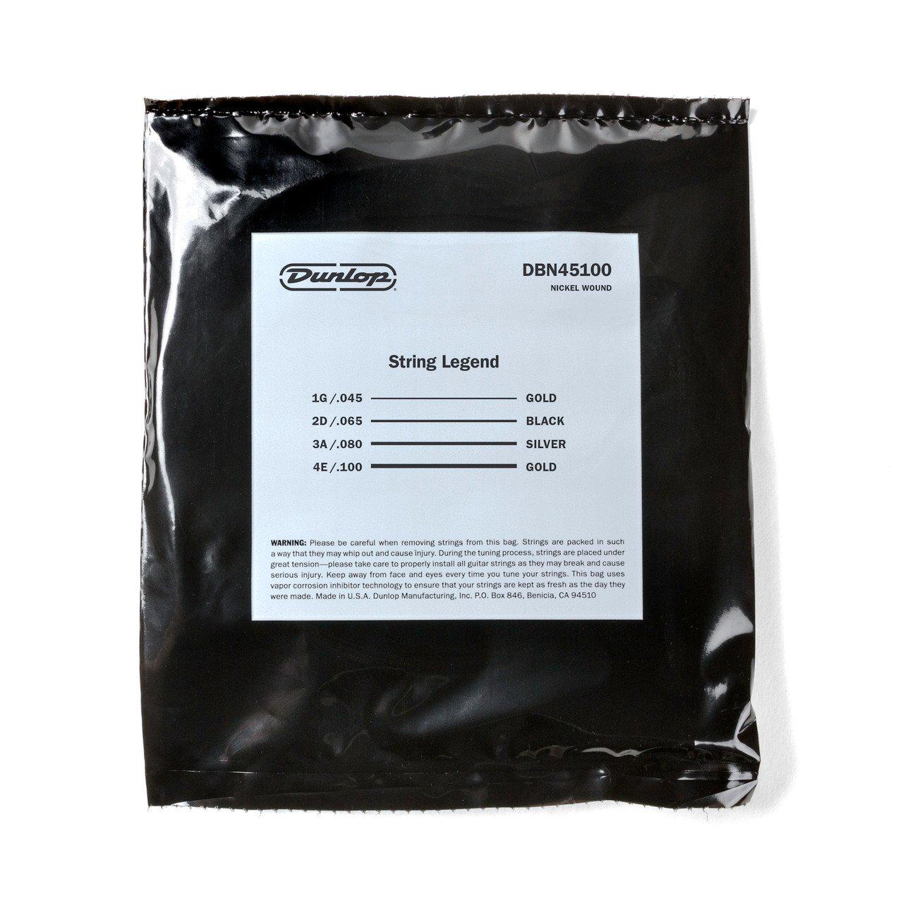 Струны для бас-гитары Dunlop DBN45100/DBN1504 Nickel Wound (114564) - фото 3 Струны для бас-гитары Dunlop DBN45100/DBN1504 Nickel Wound (114564) - фото 3