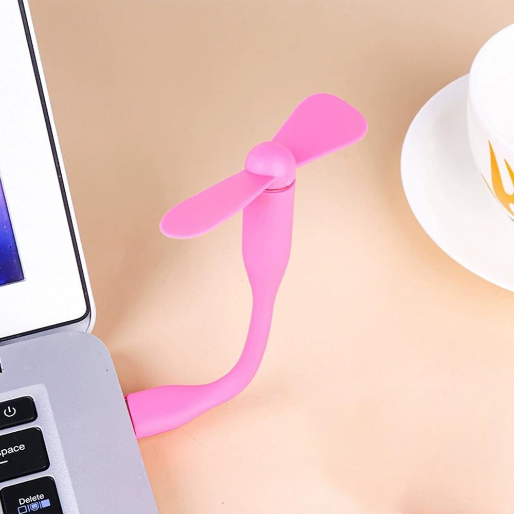 Вентилятор для повербанков и ноутбуков Розовый - фото 4