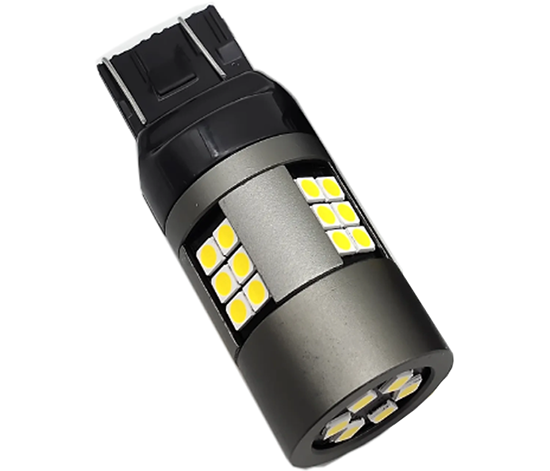 Автомобильная лампа Terra W21W 7440 W3x16d 3030x30SMD биполярная 12-24V Белый (1801029599) - фото 1