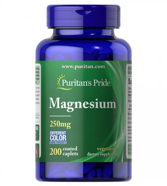 Магний Puritans Pride Magnesium 250 mg 200 капсул Магний Puritans Pride Magnesium 250 mg 200 капсул