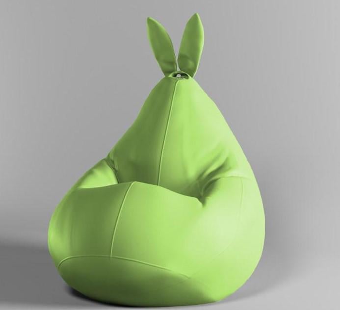 Кресло-мешок SkyPuffMEGA Zeus Delux XXXL Зайчик груша экокожа 160х120 см Light Green (1601155) Кресло-мешок SkyPuffMEGA Zeus Delux XXXL Зайчик груша экокожа 160х120 см Light Green (1601155)