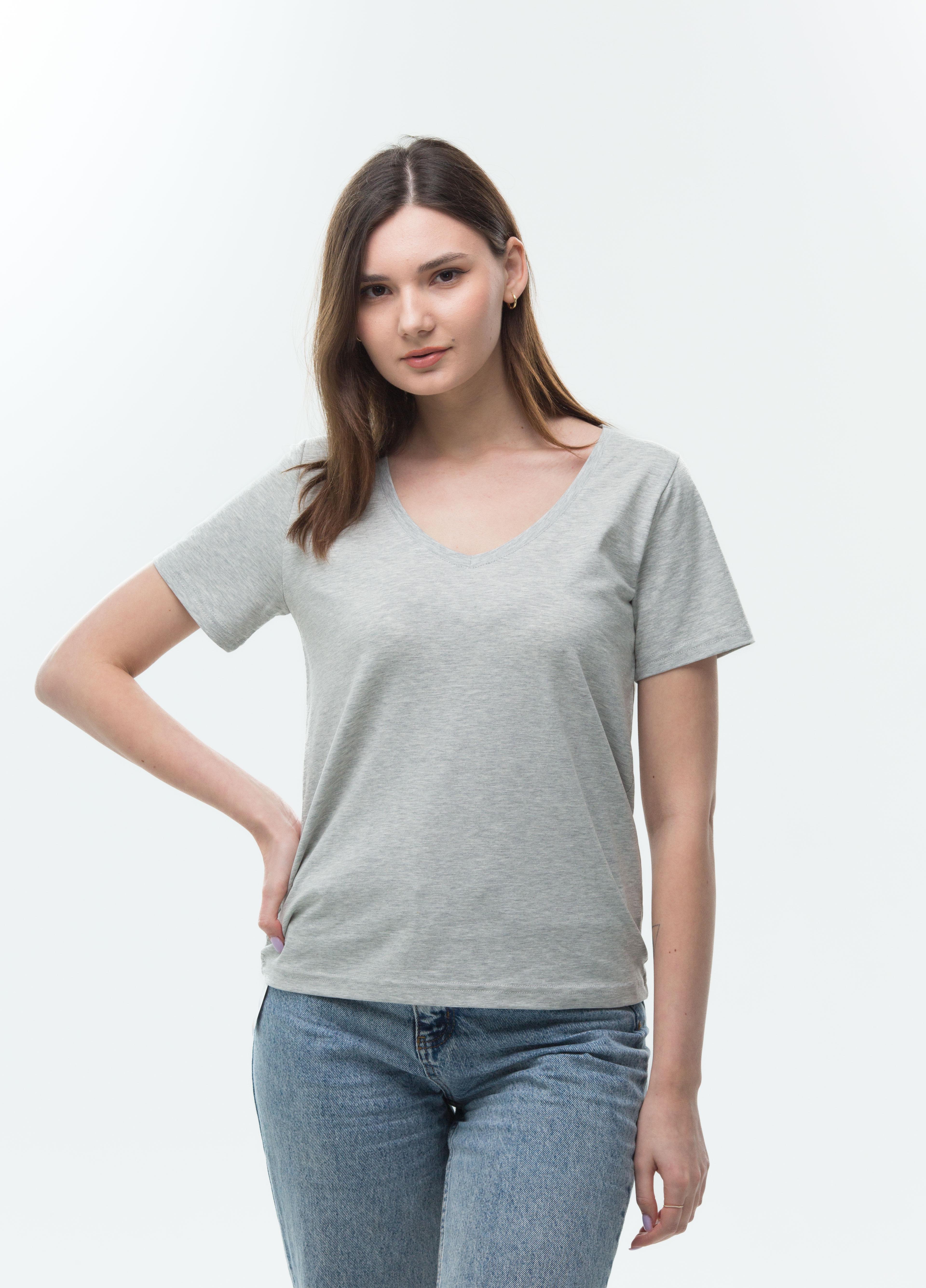 Футболка женская Наталюкс XL Серый (4123592045051)