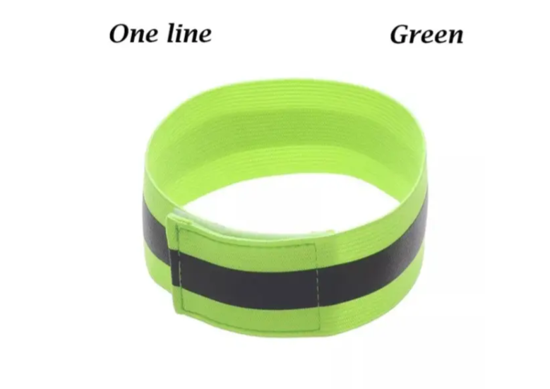 Светоотражающий браслет 4x35 см Зеленый (31050) - фото 2